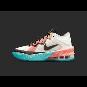 Lebron 18 Low summit white space jam big kids